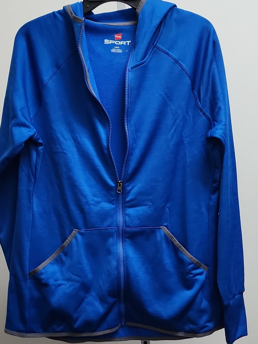 Hanes Sport Zip-Up Jacket in Royal Blue